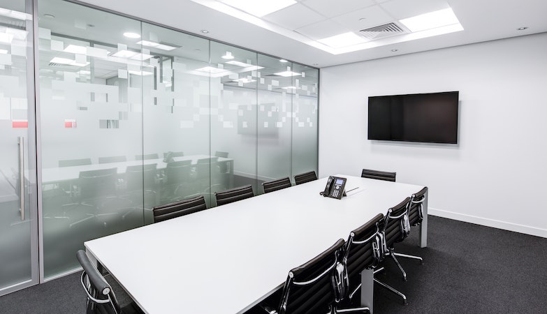 Empty boardroom